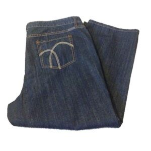 Classic Blue Denim Jeans Liz‎ Claiborne 22x30 0001